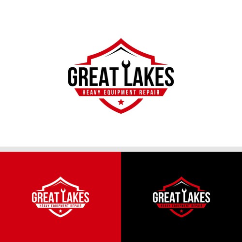 Creative design for heavy equipment repair in the state of Michigan Design by Young Creations