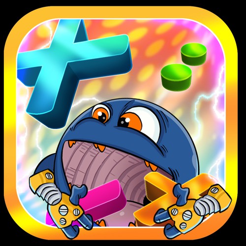 Create a beautiful app icon for a Kids' math game デザイン by artzsone