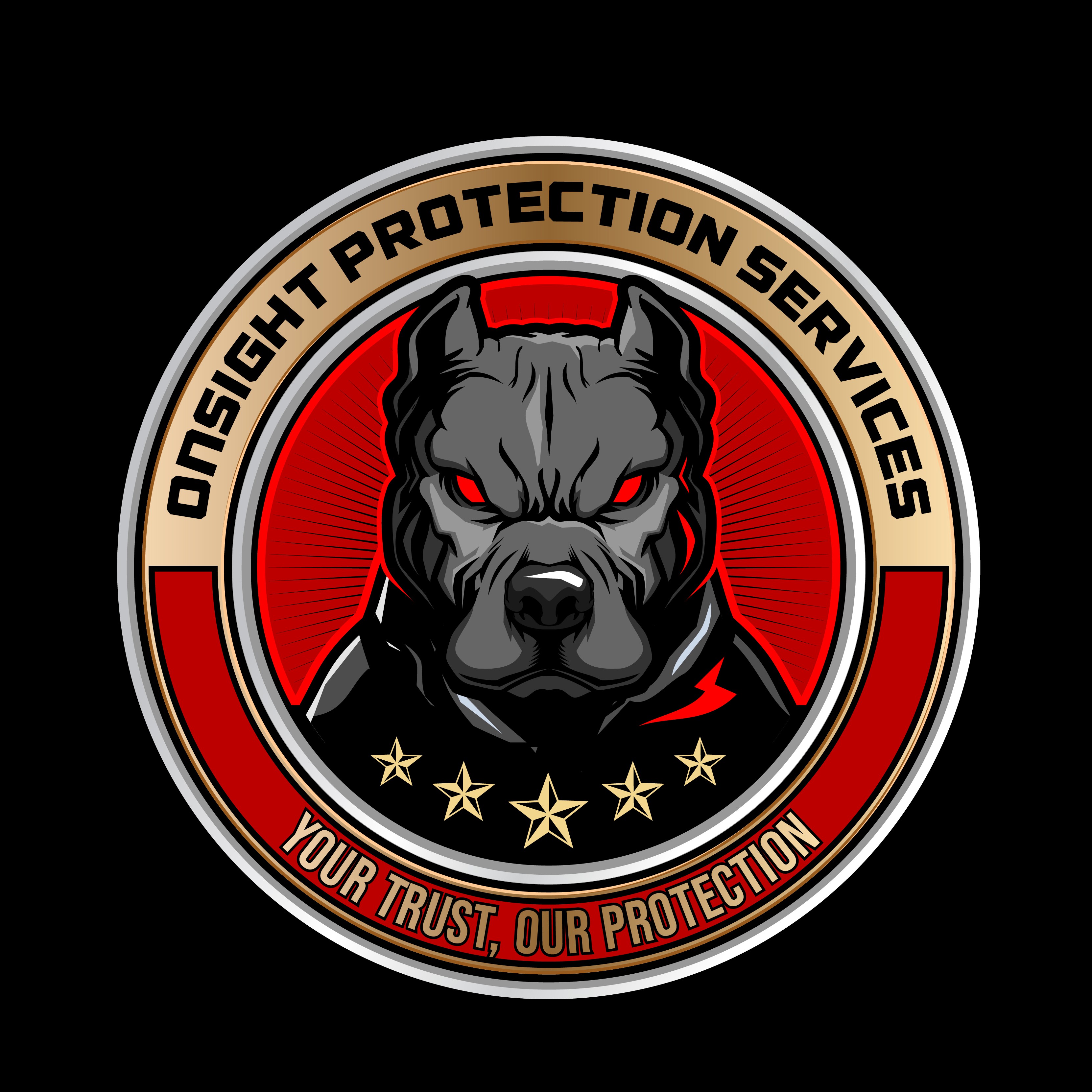 K9 logo with the title 'Pittbull cartoon Character vector design'