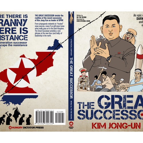 book cover for Hungry Dictator Press Ontwerp door Proi