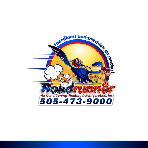 logo for Roadrunner Air Conditioning, Heating & Refrigeration, Inc. Design by X-version