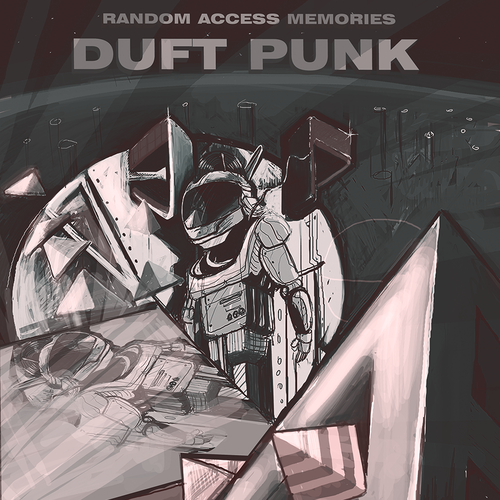 99designs community contest: create a Daft Punk concert poster デザイン by Rakocevic Aleksandar