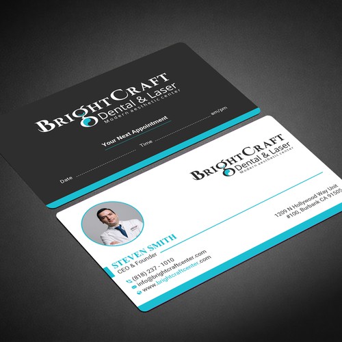 Modern Dental and Medical SPA business card Design by prosenjit_P