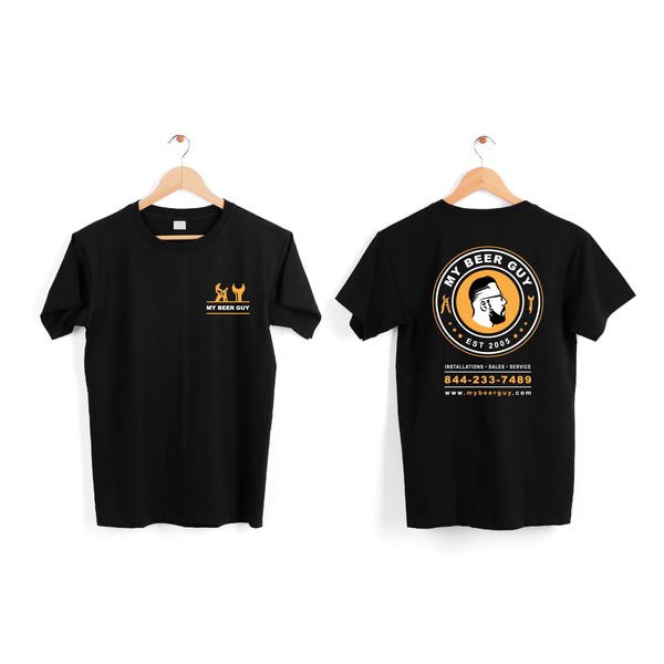 Design by y yun titled "T-Shirt Design - My Beer Guy"