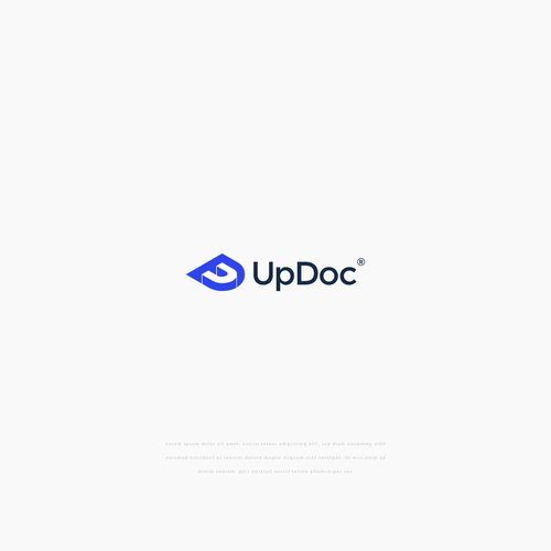 Design the logo for UpDoc, the world's first AI doctor Design by Marian M.C.