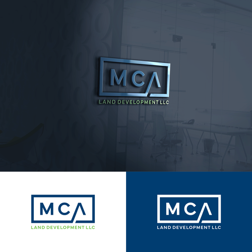 Design a simple modern logo for land development business. Design by META ™