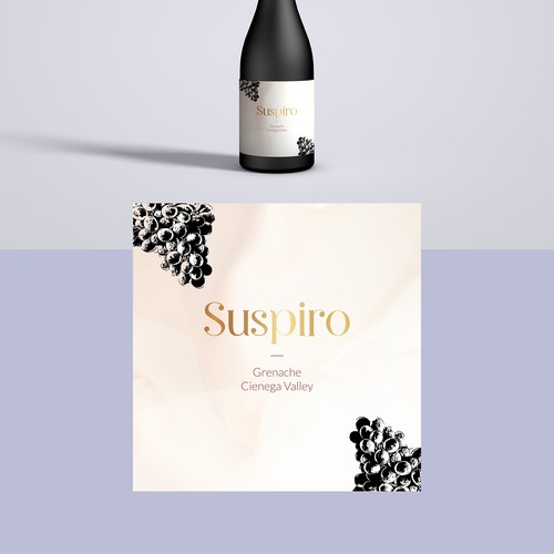 Mexican American Wine label for a new brand. Design by Gaurav Arya