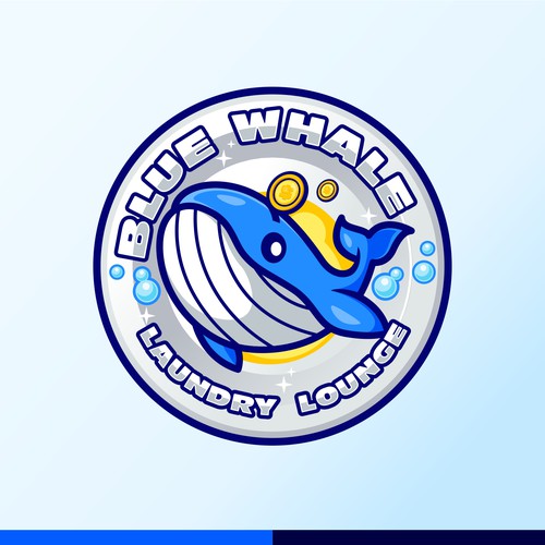 Unleash Your Creativity, Logo Design for "Blue Whale Laundry Lounge" Design by rocketstudio