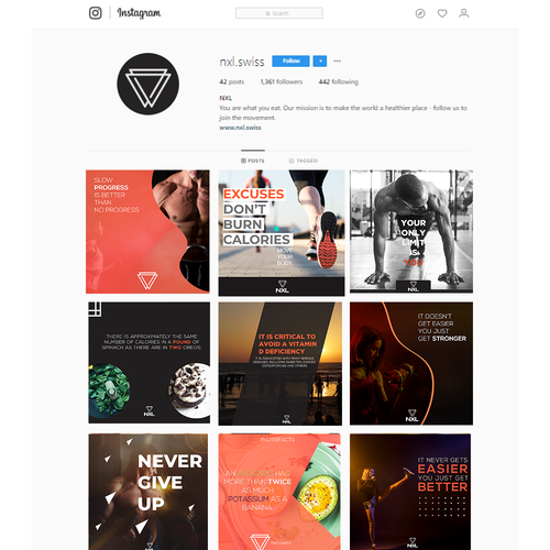 Fitness Instagram Branding Design