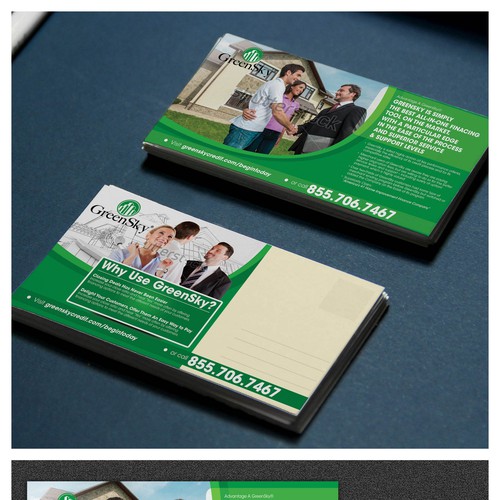 Create an impactful direct mail postcard for GreenSky Credit Réalisé par ganess