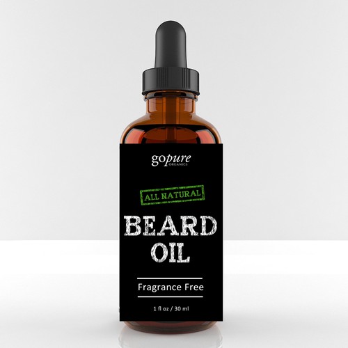 Create a High End Label for an All Natural Beard Oil! Design réalisé par Abacusgrp