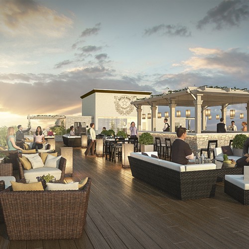 Design di 3d realistic interior designs for a rooftop terrace restaurant/lounge di Danvisual