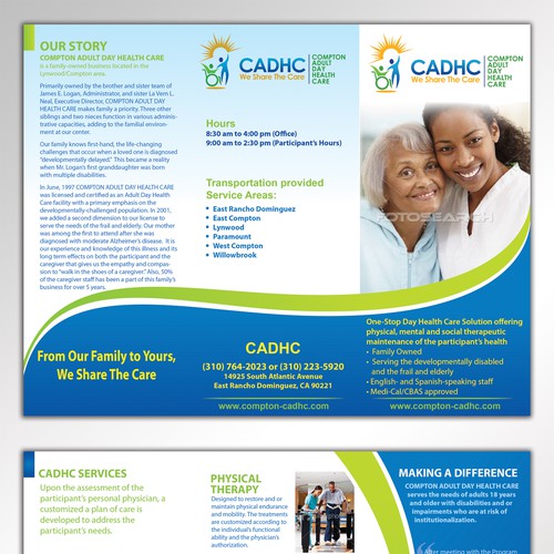 Help Compton Adult Day Health Care with a new brochure design Design by Arttero