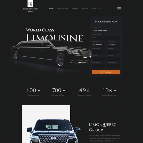 Designs | Groupe Limo Québec - refonte | Web page design contest