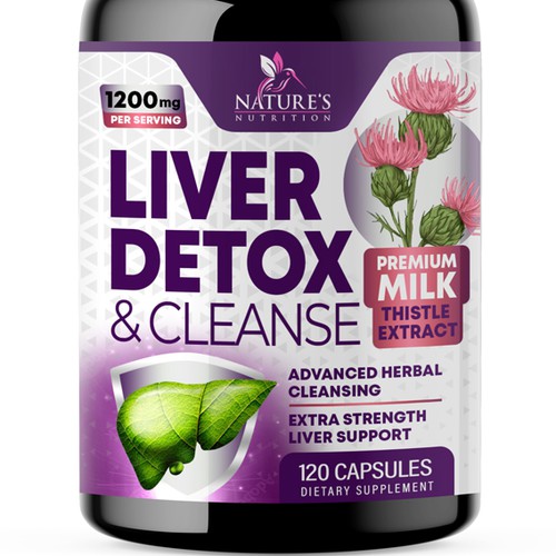 Natural Liver Detox & Cleanse Design Needed for Nature's Nutrition Réalisé par Unik ART