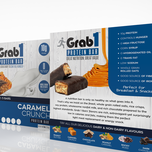 New box design fro Protein bars Design by Thebestbydesign