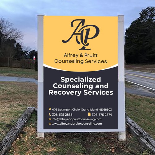 We Need a Professional Street-Facing Sign for Our New Counseling Location Design by Creativity symbol