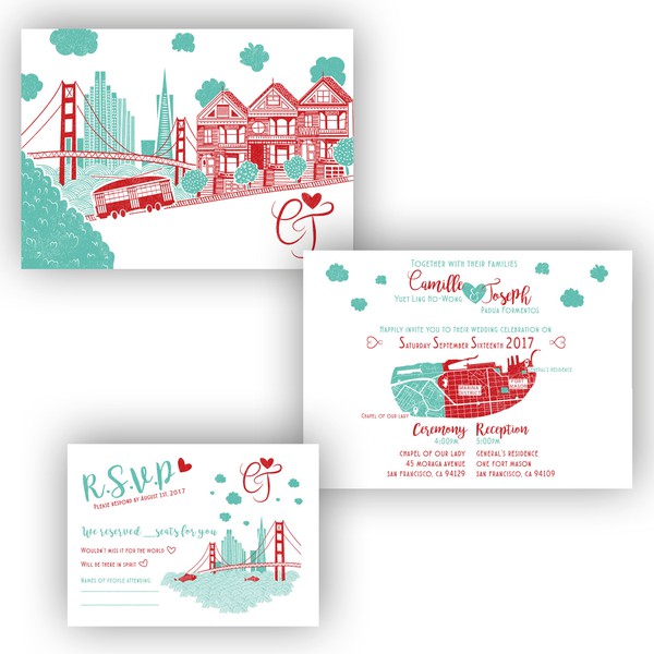 Design by Martin Le Lapin titled "Wedding Invite "