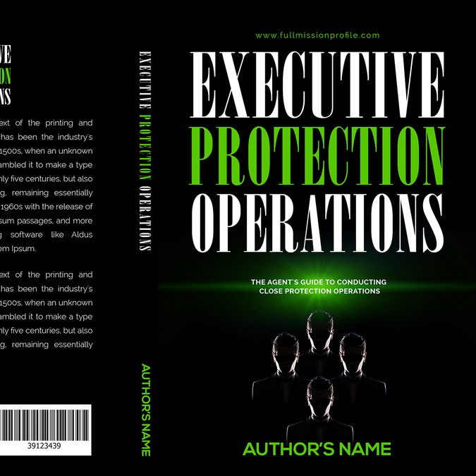Executive Protection Operations Book cover contest