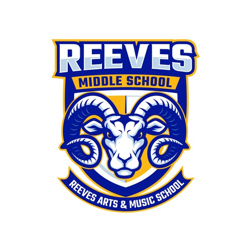 Rebrand our Middle School to the RAMS! Design by brint'X