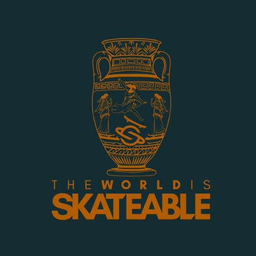 The World is Skateable ... and we need an awesome tee design Design réalisé par lilianiartha