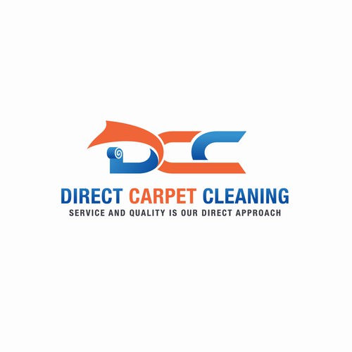 Edgy Carpet Cleaning Logo Design von Intune Design