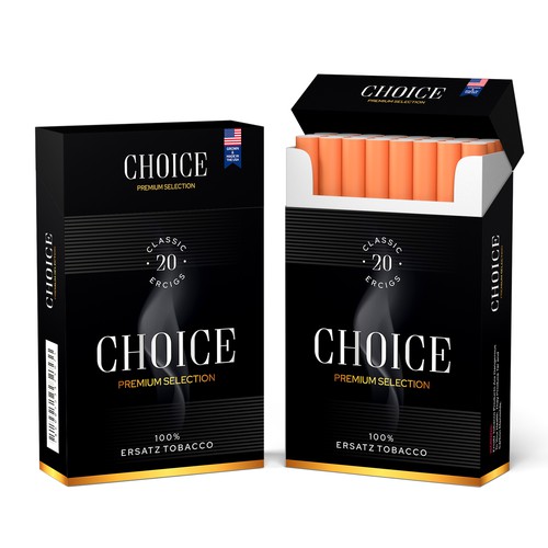Cigarette packaging for tobacco free cigs | Product packaging contest