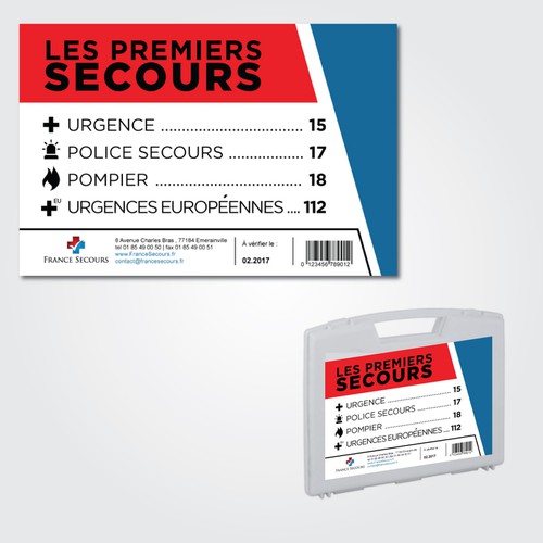 Etiquette pour le premiers secours Design by archandart