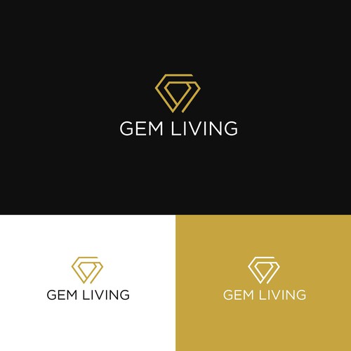 Geometrical, minimalist, modern brand design for Gem Living Design by rachmat_bachtiar