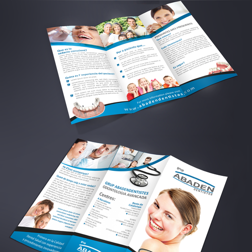 "Rediseño Triptico clínica dental" winning Brochure by SumaiyaD