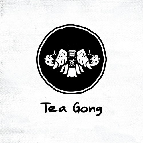 Tea Gong Logo Design by Artisan-Studio