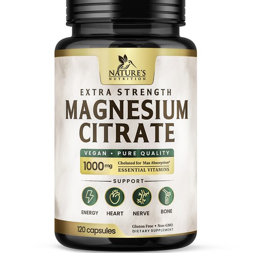 Premium Magnesium Citrate Design needed for Nature's Nutrition Design by Davi Giolo ★