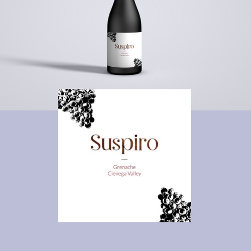 Mexican American Wine label for a new brand. Design by Gaurav Arya