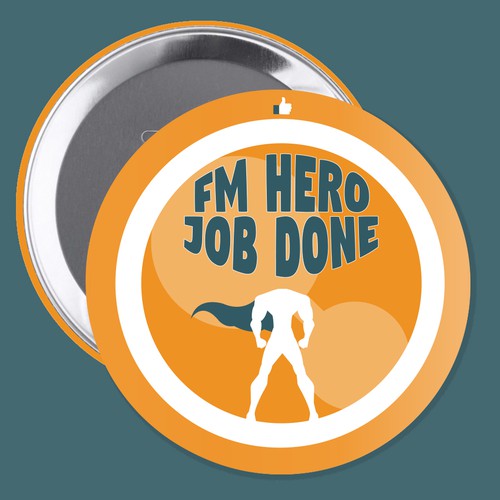 Design a pin badge for the service team!! Design von sophieiwan99