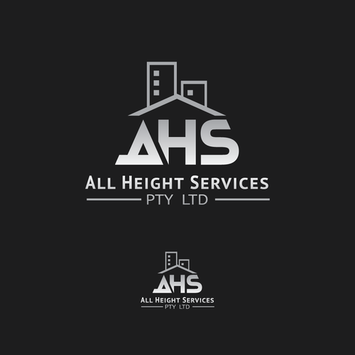 Create a height safety logo out of the letters 'AHS' Design by © Nick