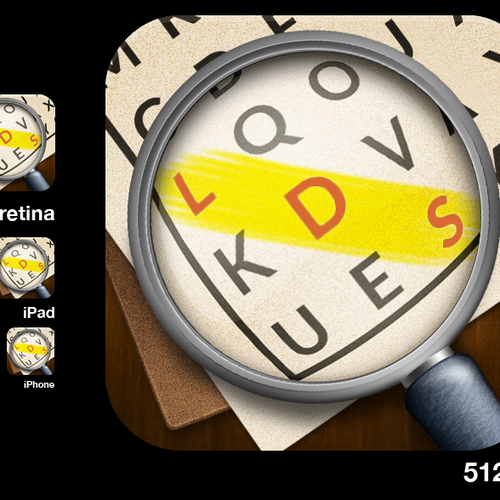 iOS Icon: LDS Word Search game Design by fancymichael