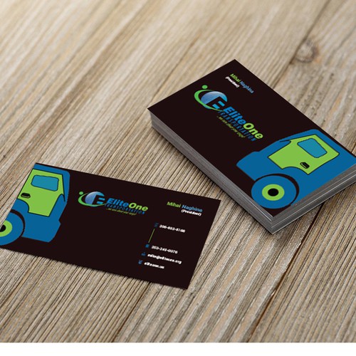 Transportation Business Cards / Elegant, Playful, Business Business Card Design for DL ... - Truck driver, truck, trucker, car carrier, bulldozer.