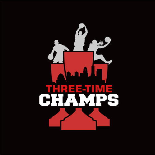 Basketball Logo for Team 'Three-Time Champs' - Your Winning Logo Featured on Major Sports Network Design by sukadarma