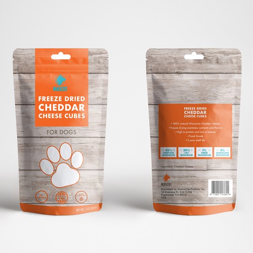 Dog ice cream cup label, Product packaging contest