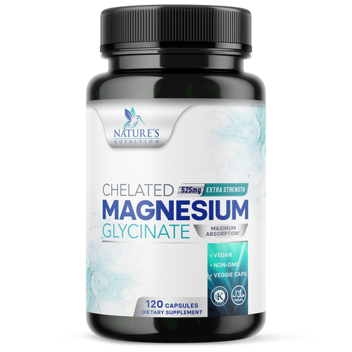 Natural Magnesium Glycinate Design needed for Nature's Nutrition Design by Encephalon™