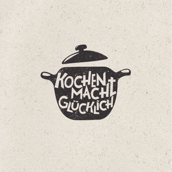 Design by Jana Garin titled "Logotype for Kochen Macht Glücklich"
