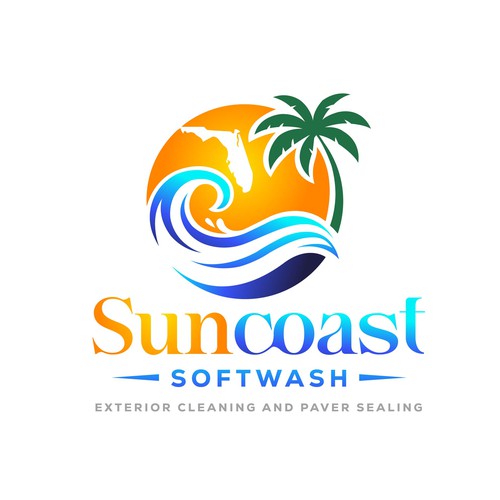 A logo for a softwash company that is appealing and inviting Diseño de Parbati