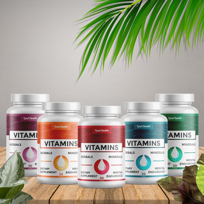 lable design for vitamin/bottle Product label contest