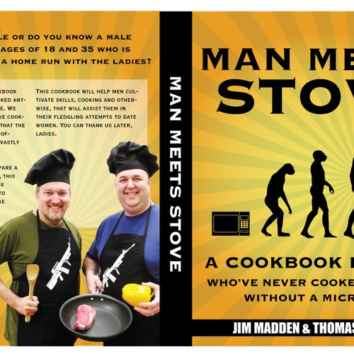 "Man Meets Stove" needs a Book Cover Design by kcw