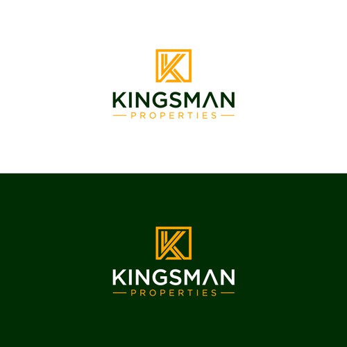 Kingsman Properties logo Design by ArtByShahnaz™