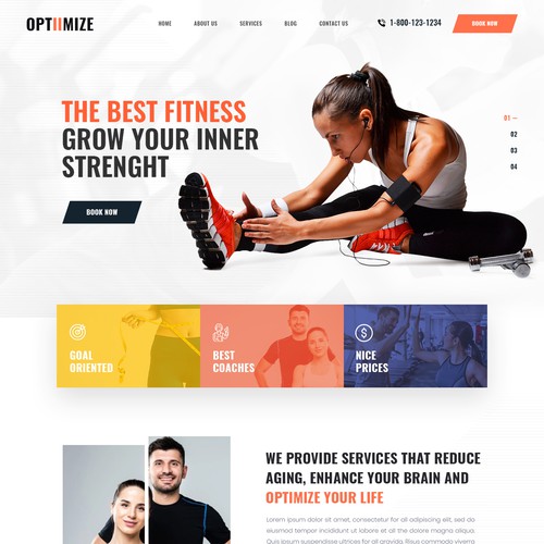 Optiimize longevity website Design by ⚡️unbox.style⚡️