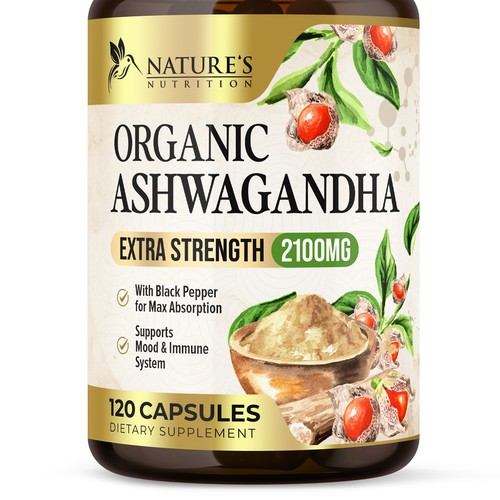 Ashwagandha Design Needed for Nature's Nutrition Design by UnderTheSea™