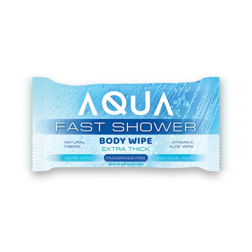 AQUA SHOWER WIPES :D Design by Sshivaro