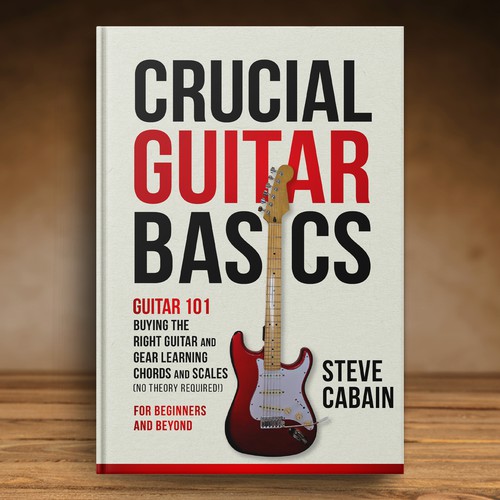 Need a powerful and eye catching design for a book about guitar. Design by Klassic Designs