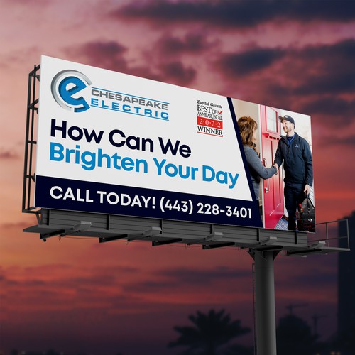 Chesapeake Electric Billboard Design by SoftSkills